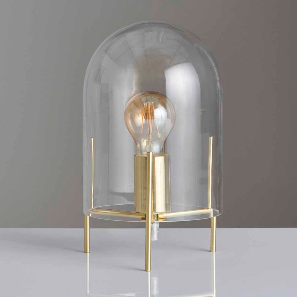 glass dome table lamp